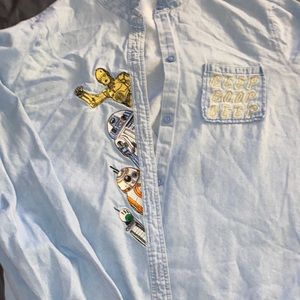 Button up denim Star Wars top